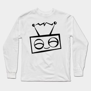 Cute Little Radio With Antennas Doodle Art Long Sleeve T-Shirt